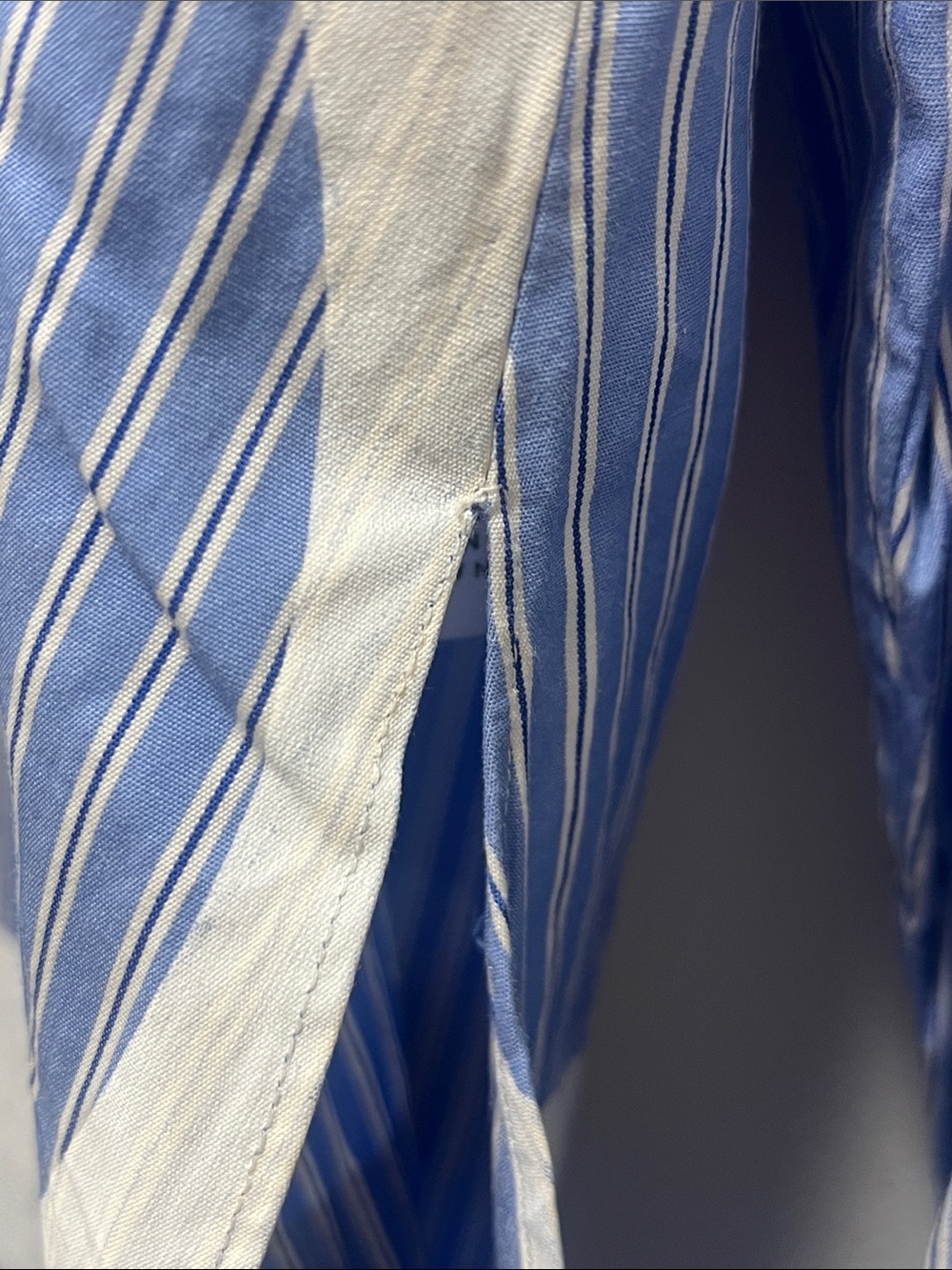 Stella McCartney Blue Stripe Abstract Print Shirt Sz 42/US 8 - Picture 12 of 12
